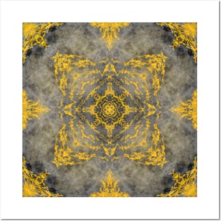 Silver and Gold mandala Posters and Art